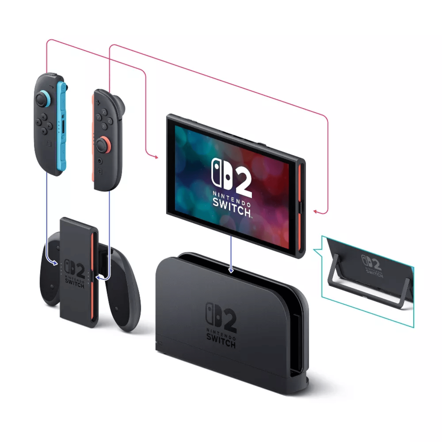 Pack Consola Nintendo Switch 2 Negro + juego Donkey Kong Bananza-6