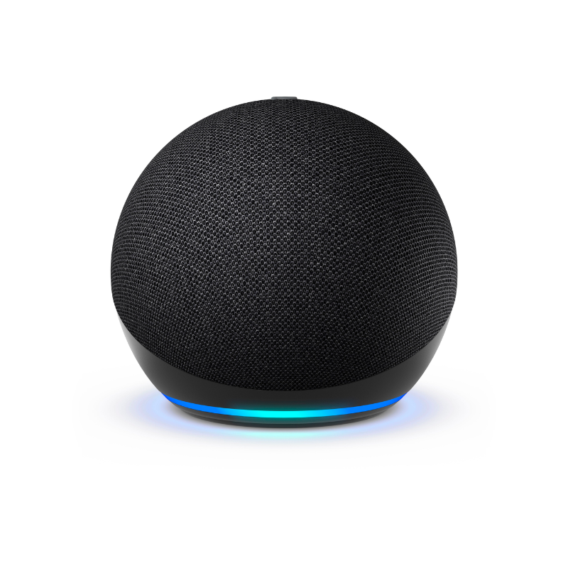 Parlante Inteligente Alexa Echo Dot 5 Negro + Ampolleta Inteligente RGB-6