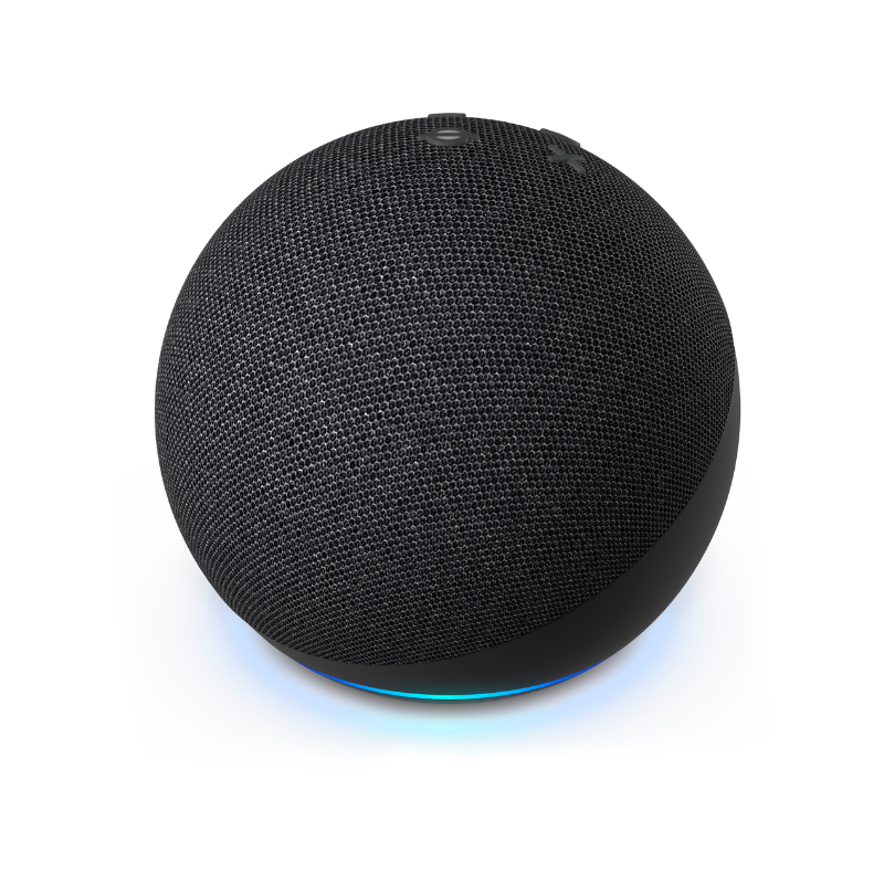 Parlante Inteligente Alexa Echo Dot 5 Negro + Ampolleta Inteligente RGB-7