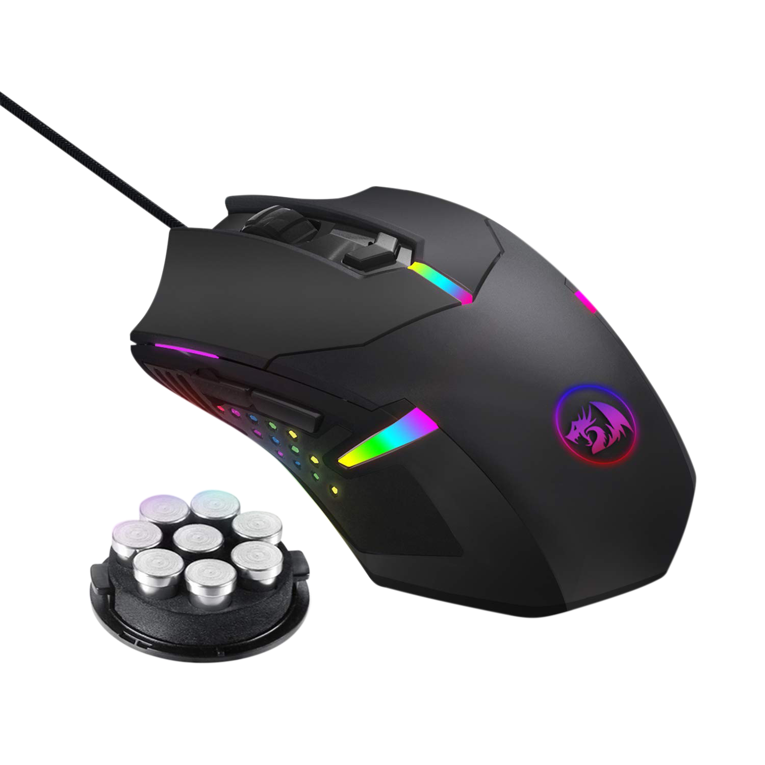 Mouse Gamer Redragon Centrophorus M601 RGB Negro-7
