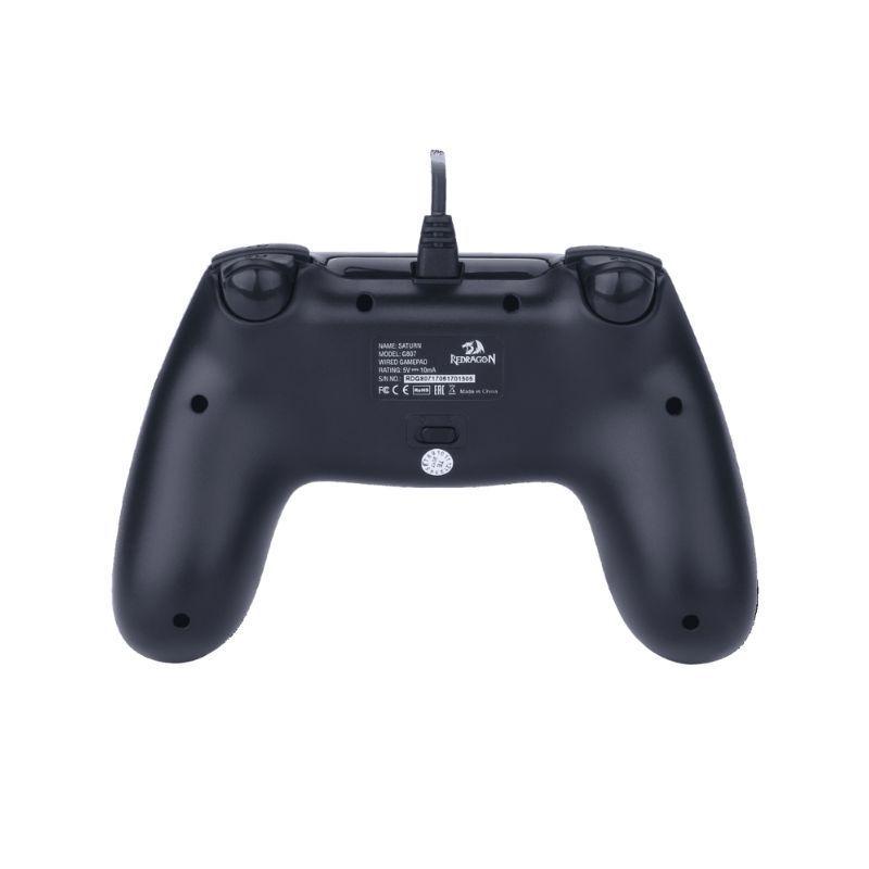 Control Gamer Con Cable Redragon Saturn G807 para PC y PS3 USB-5