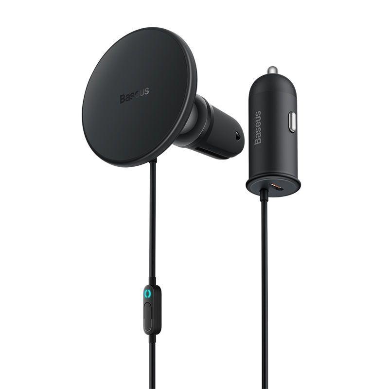 Cargador Inalámbrico MagSafe para Autos - Baseus - Negro-1