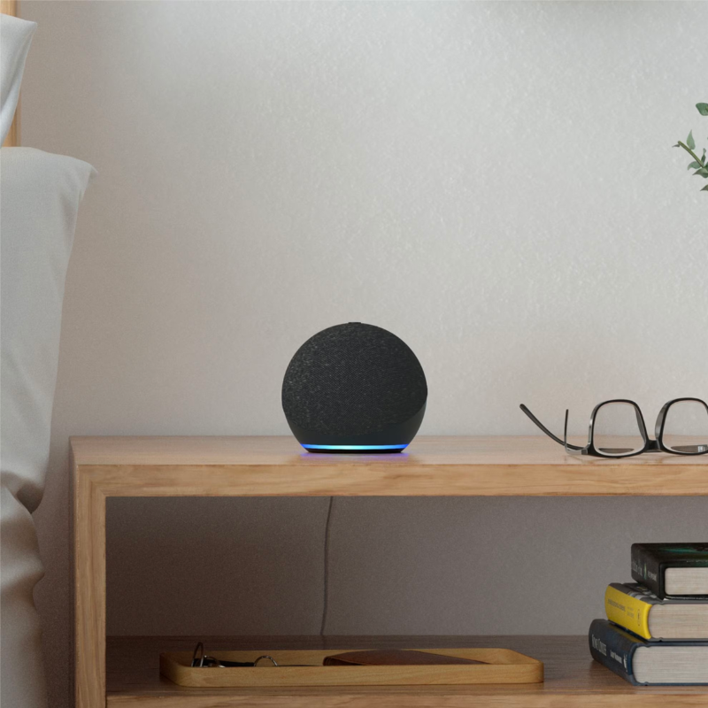 Amazon Echo Dot 4 Con Alexa Negro-2