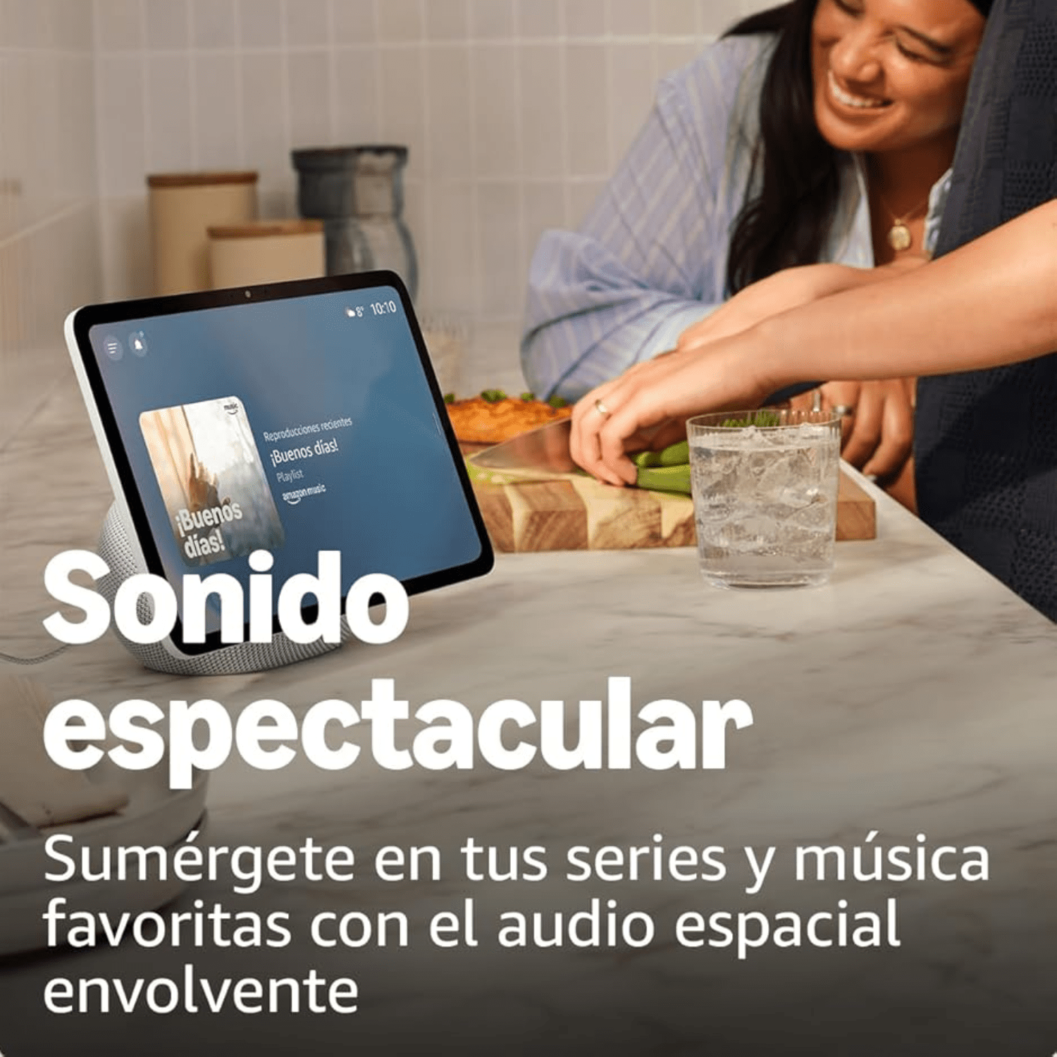 Amazon Echo Show 8 2025 Pantalla Inteligente 8,7" con Audio Espacial Blanco-4