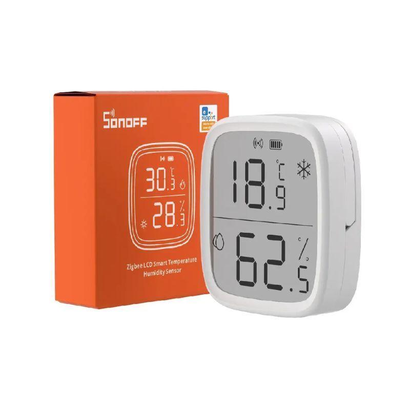 Sensor de temperatura y humedad para el hogar Sonoff SNZB 02D Zigbee Blanco-2