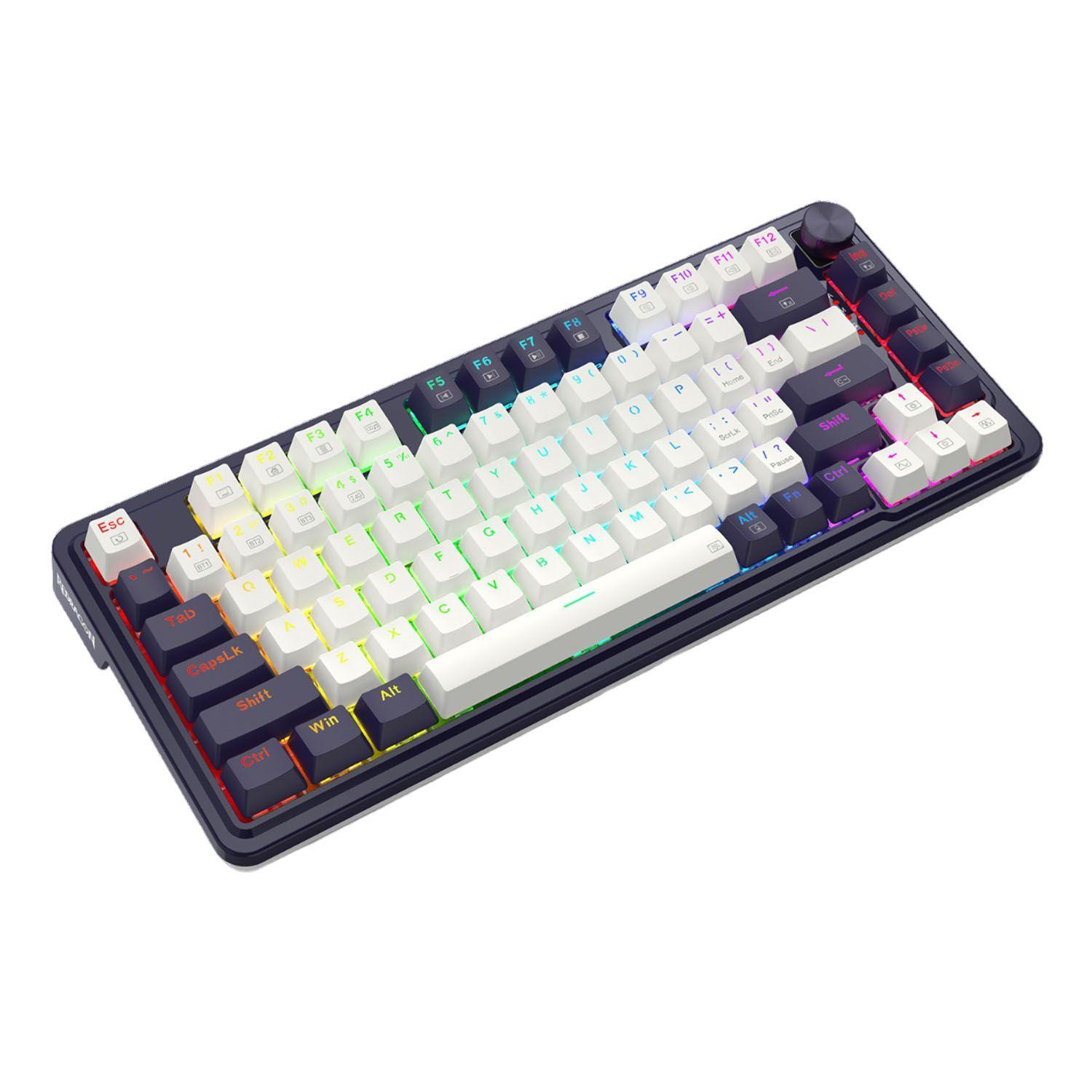 Teclado Gamer Redragon Ucal Pro WB K673 RGB Red Switch Español Blanco-3
