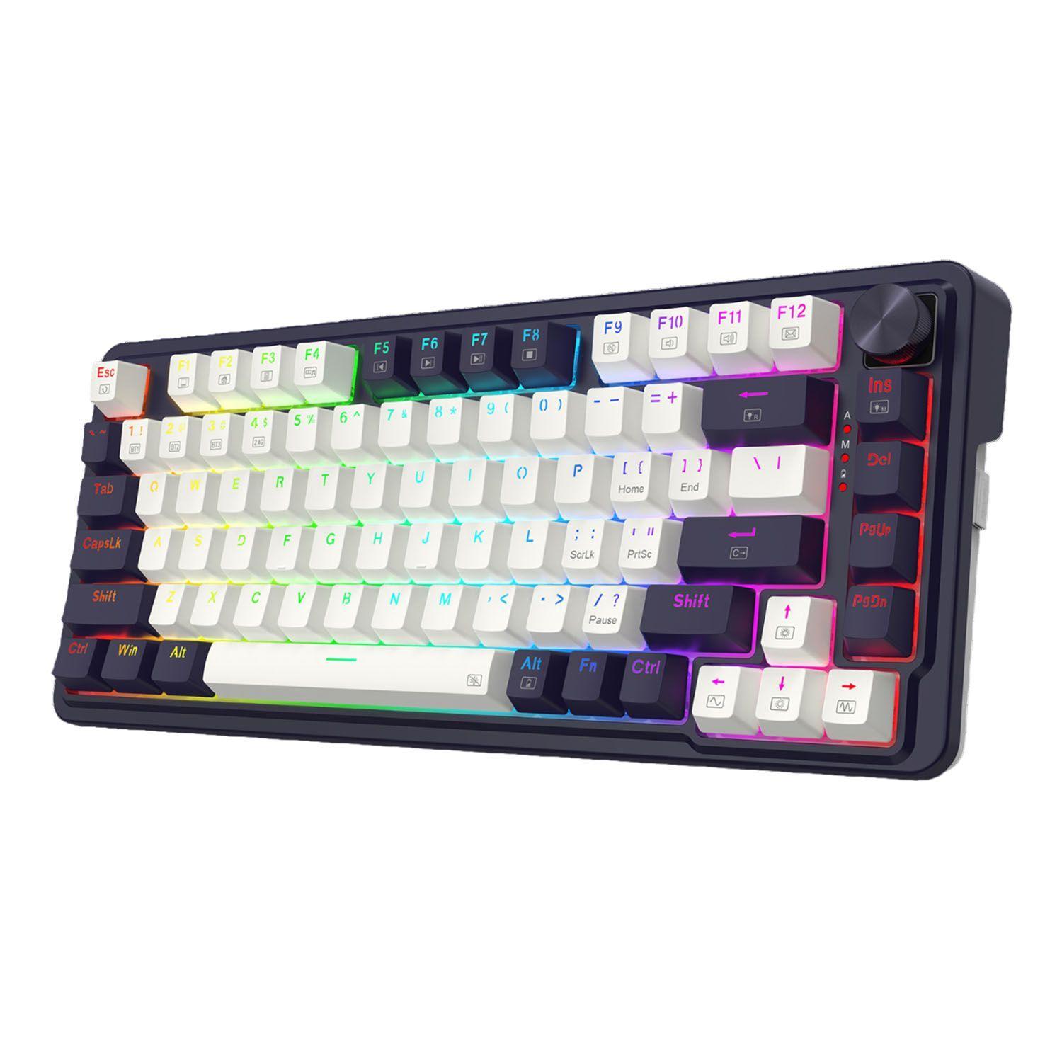 Teclado Gamer Redragon Ucal Pro WB K673 RGB Red Switch Español Blanco-4