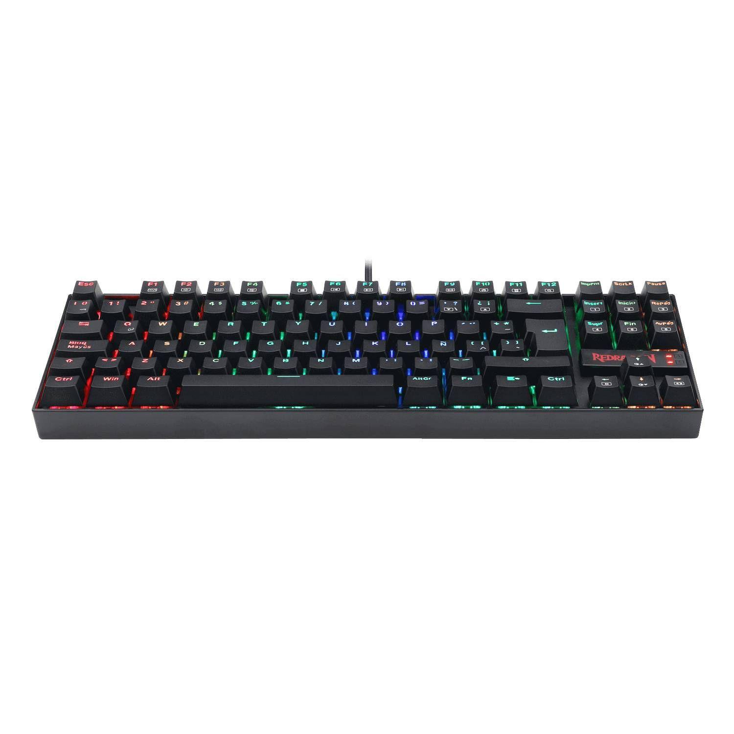 Teclado Gamer Redragon Kumara K552 RGB Switch Blue Negro-0