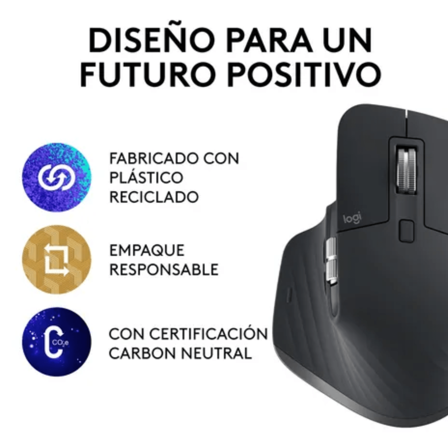 Mouse inalámbrico Logitech MX Master 3S gris-4