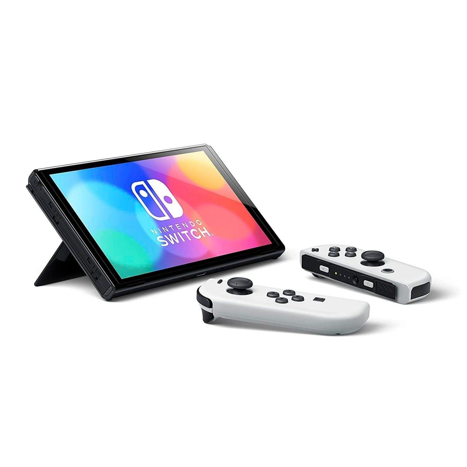 Pack Consola Nintendo Switch Oled Blanca con juego Minecraft-3