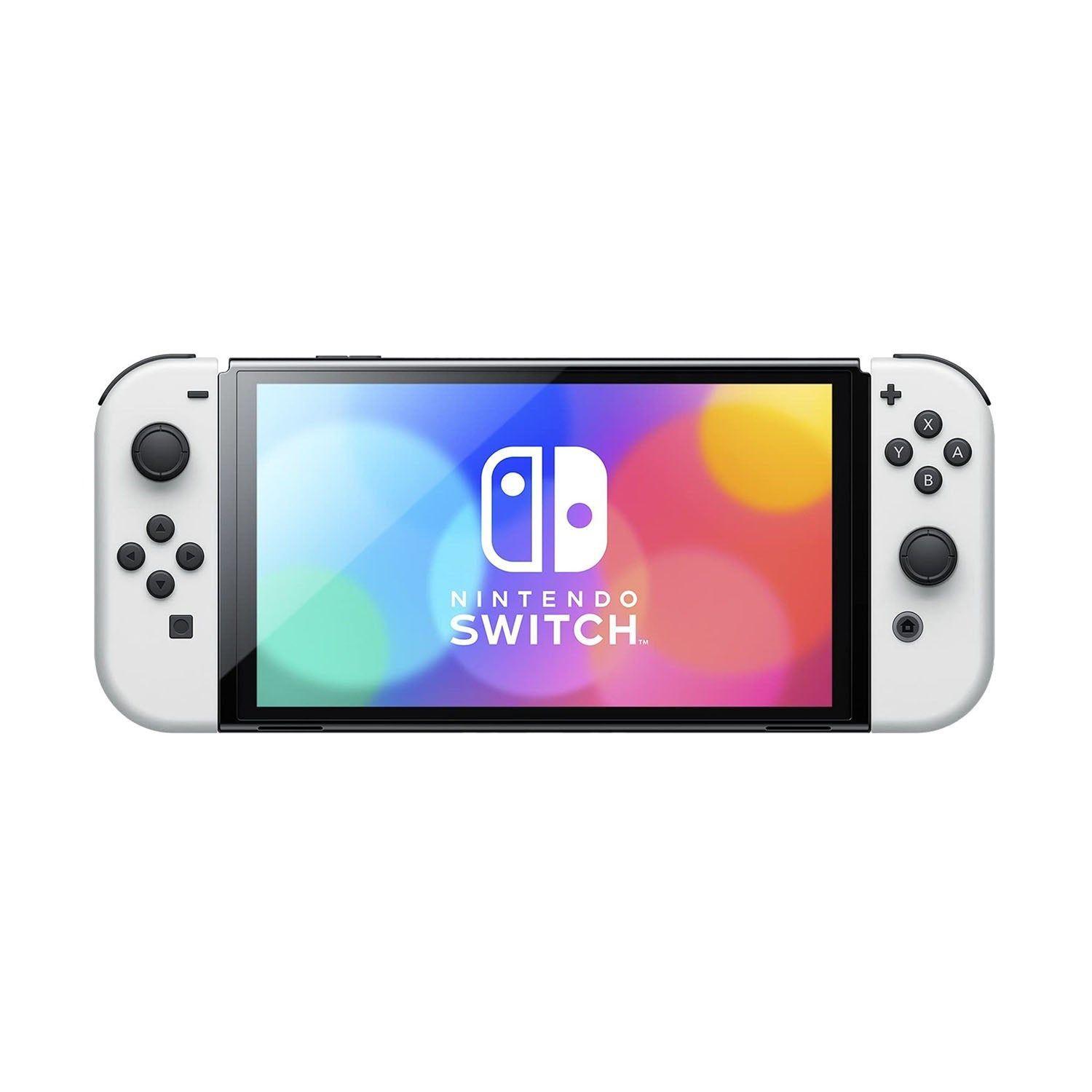 Pack Consola Nintendo Switch Oled Blanca con juego Minecraft-4