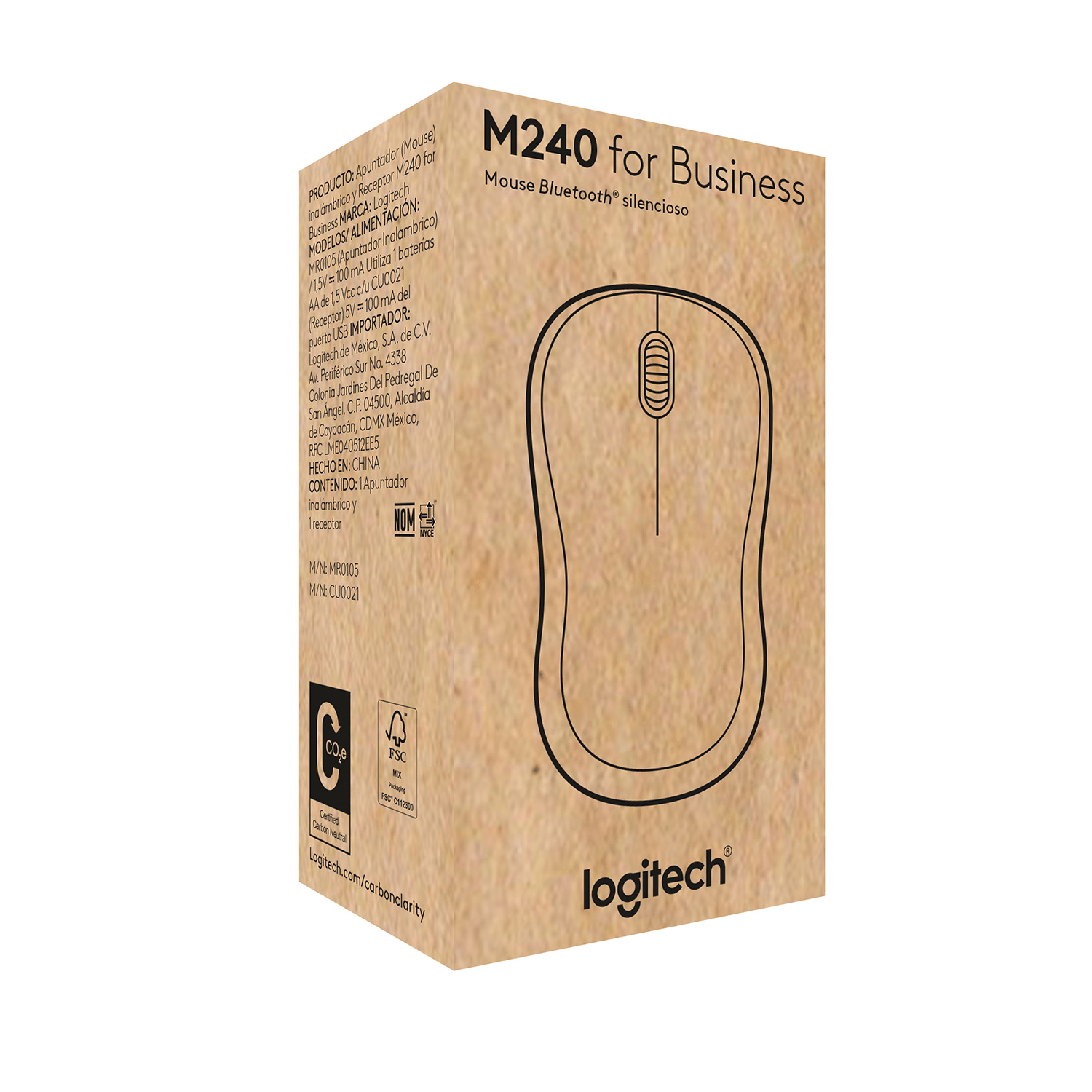 Mouse inalámbrico Logitech M240 Silent-6