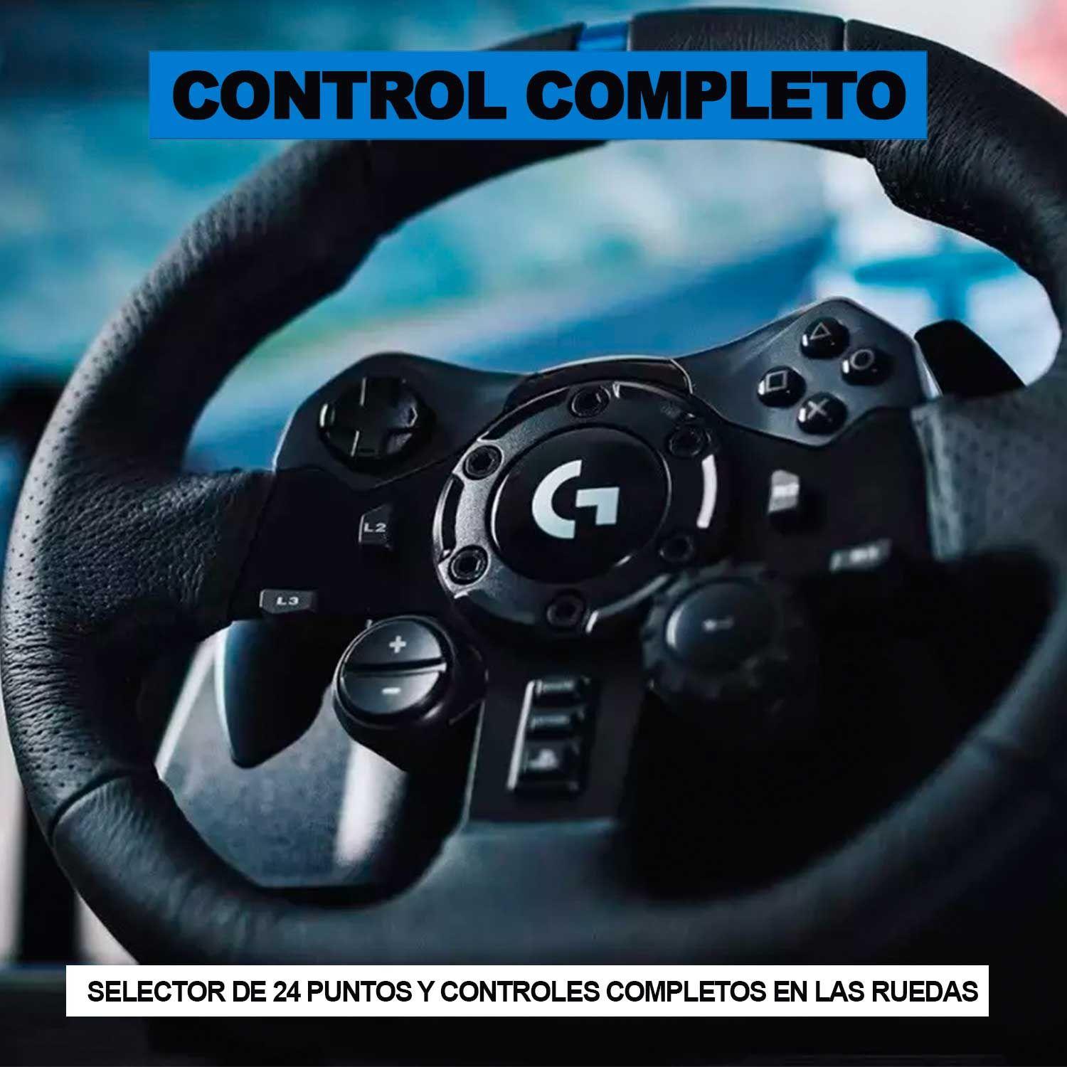 Volante De Carreras con Pedales Logitech G923 PS5, PS4 y PC-3