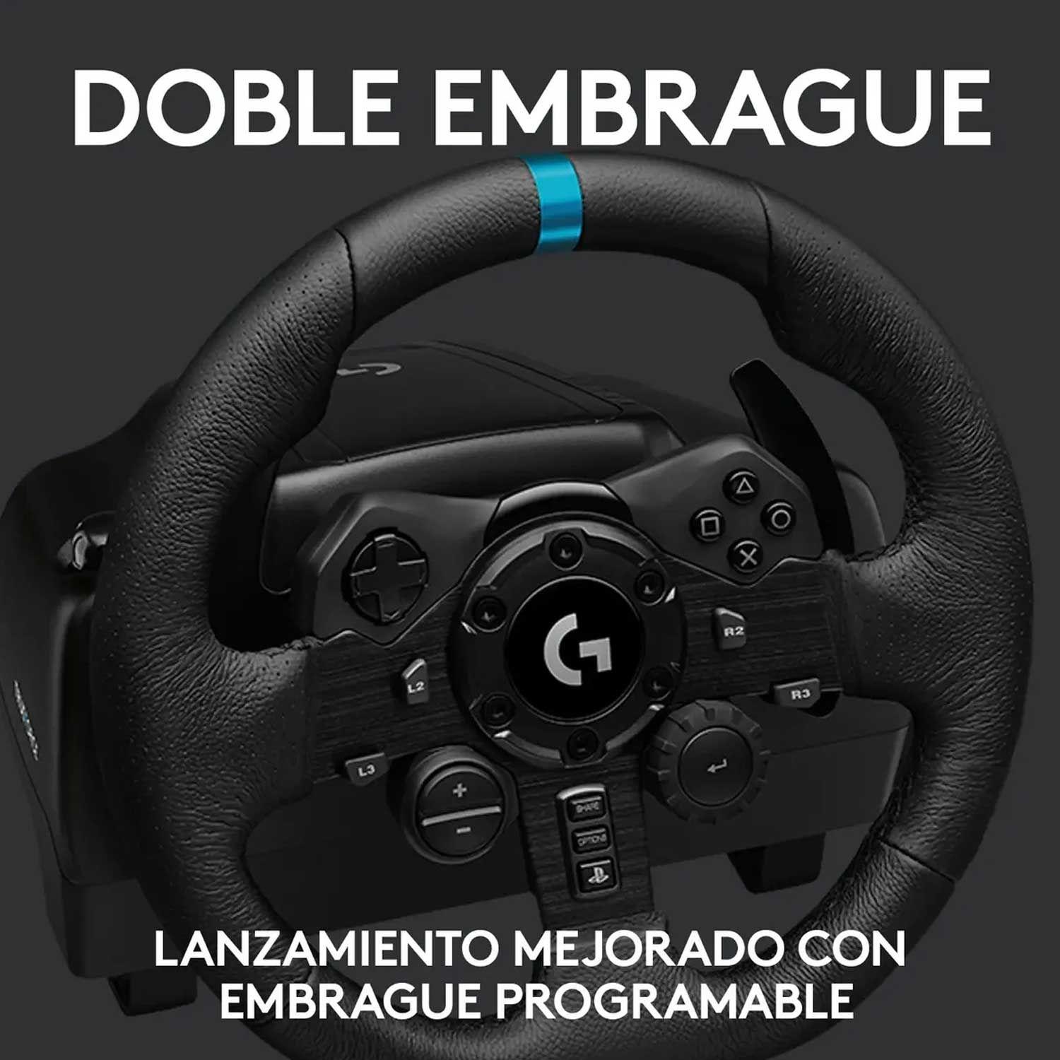 Volante De Carreras con Pedales Logitech G923 PS5, PS4 y PC-7