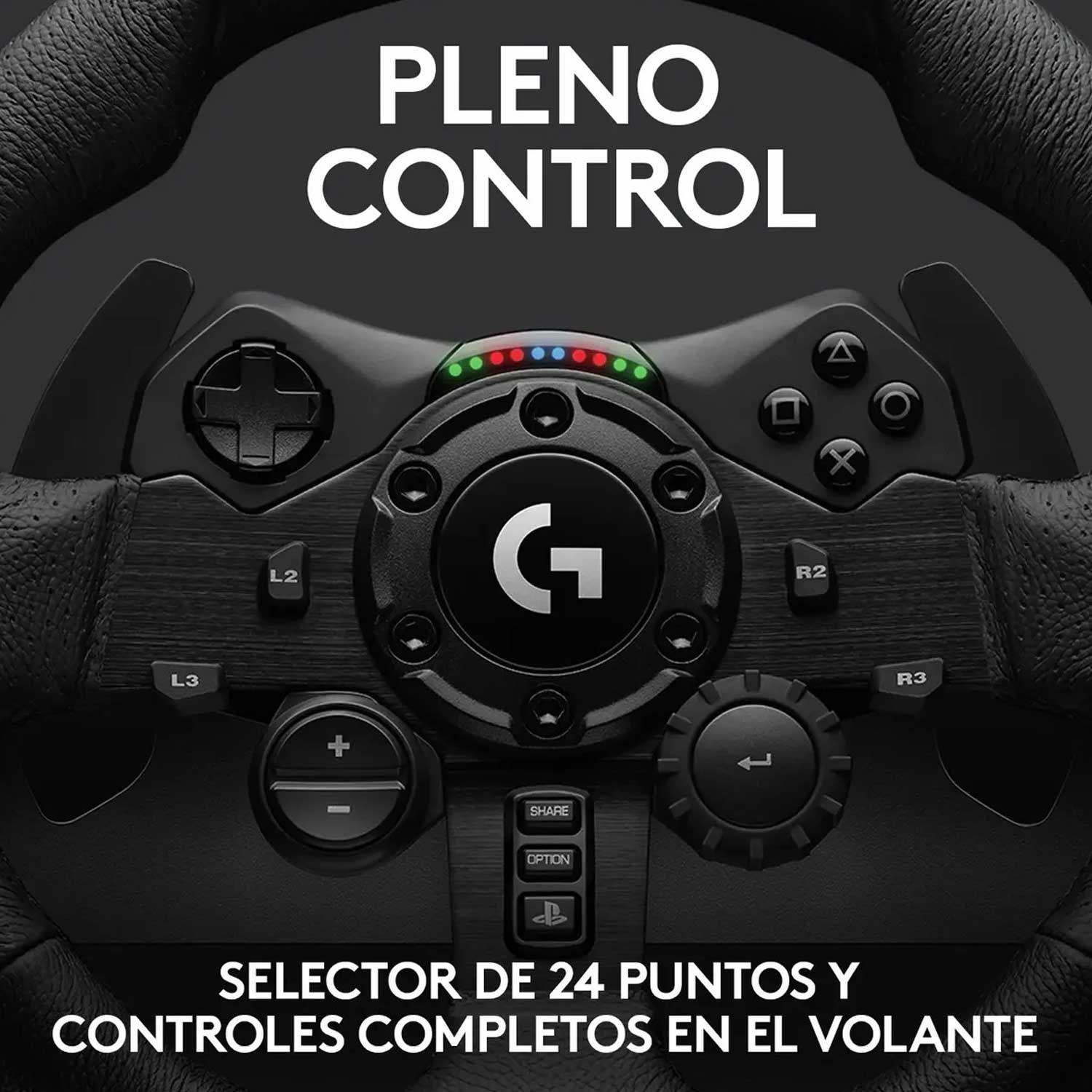 Volante De Carreras con Pedales Logitech G923 PS5, PS4 y PC-8