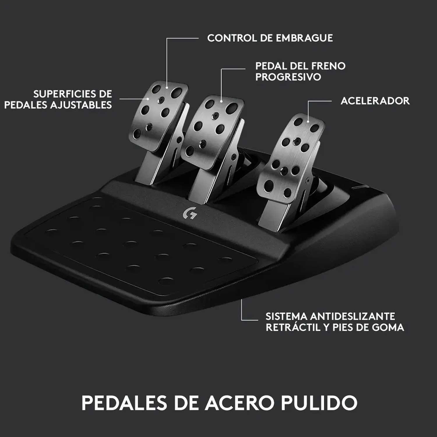 Volante De Carreras con Pedales Logitech G923 PS5, PS4 y PC-9