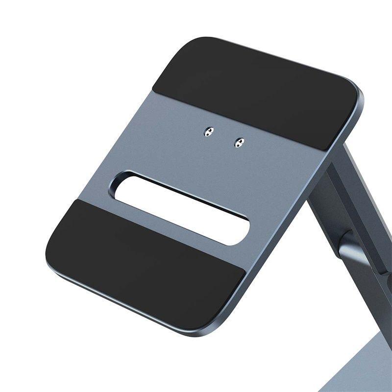 Soporte Baseus Metálico Biaxial Plegable de Escritorio para Tablets/iPad - Gris-3
