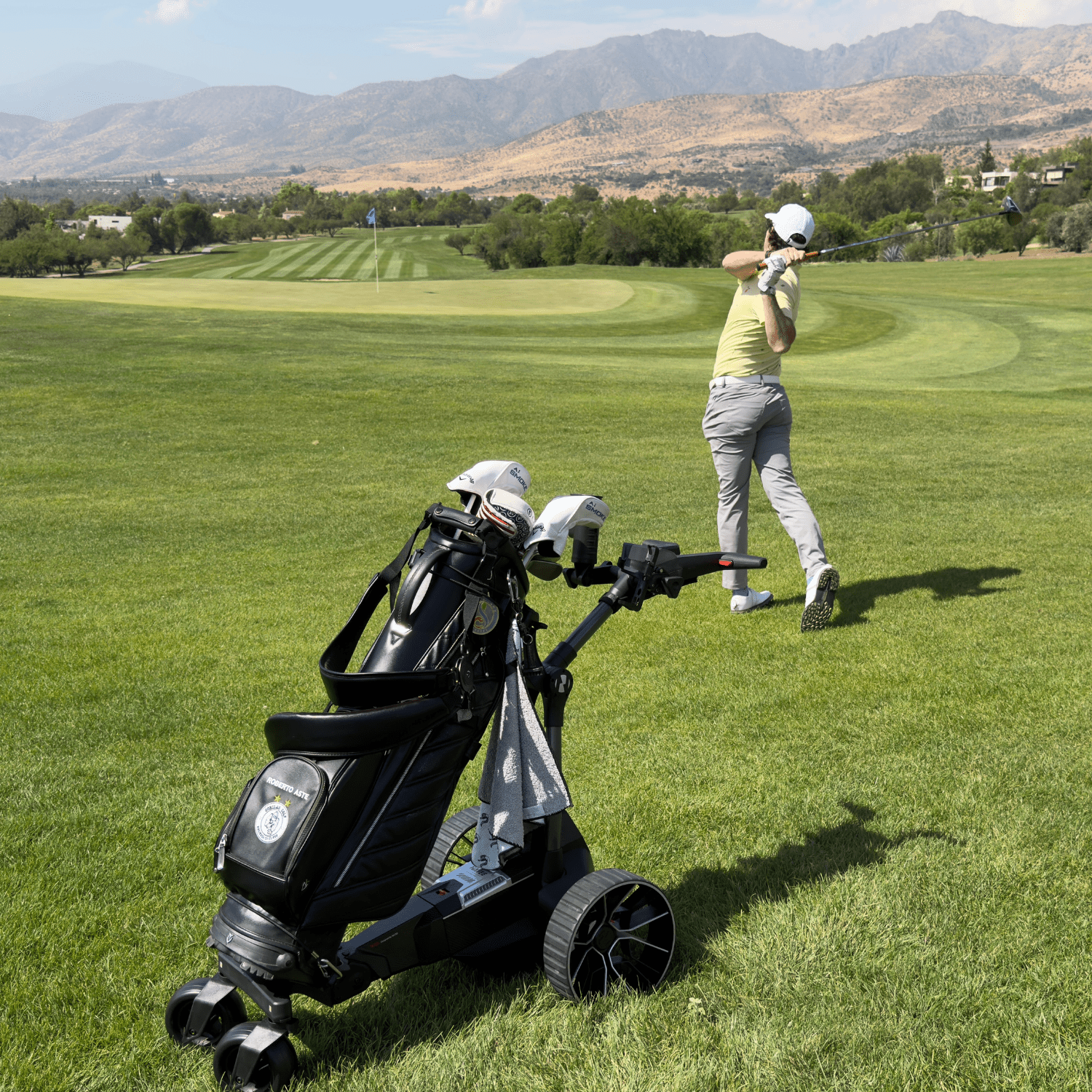 Carrito de Golf Eléctrico Navee Birdie 3X Negro-4