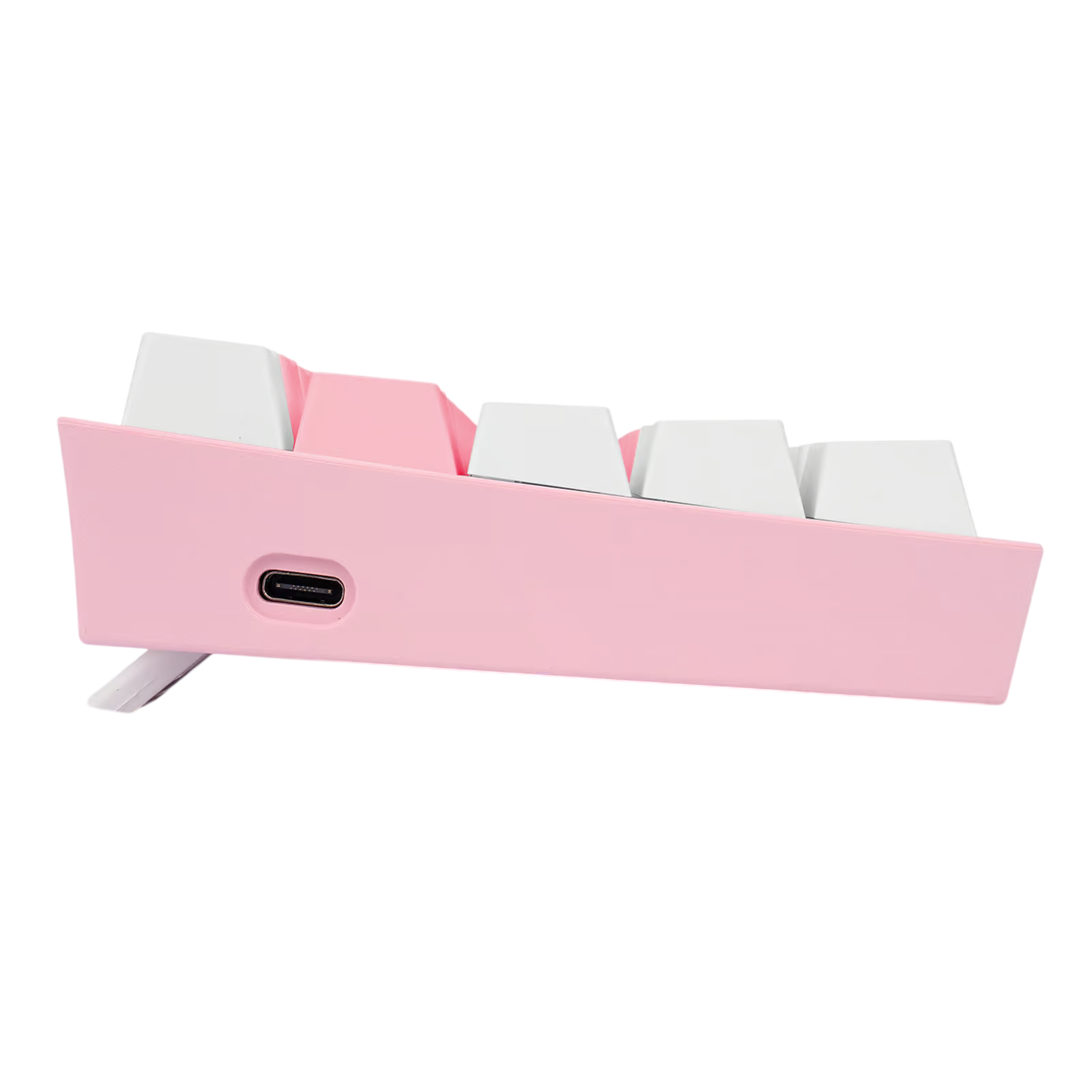 Teclado Mecánico Gamer Redragon Fizz Pro K616 RGB Switch Red - Compacto 60% - Rosado con Blanco - Es-2