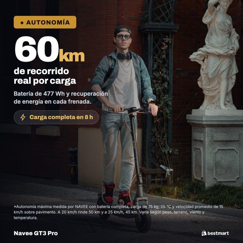 Scooter Eléctrico Navee GT3 Pro 1000W Autonomía 60km Plegable-2