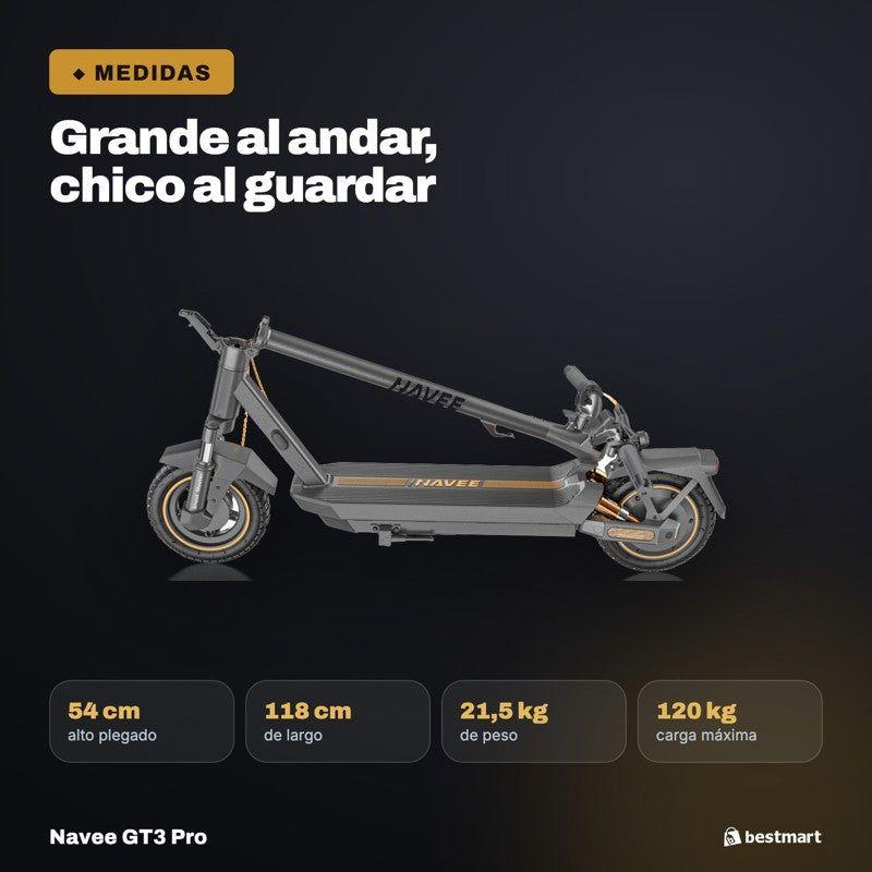 Scooter Eléctrico Navee GT3 Pro 1000W Autonomía 60km Plegable-9
