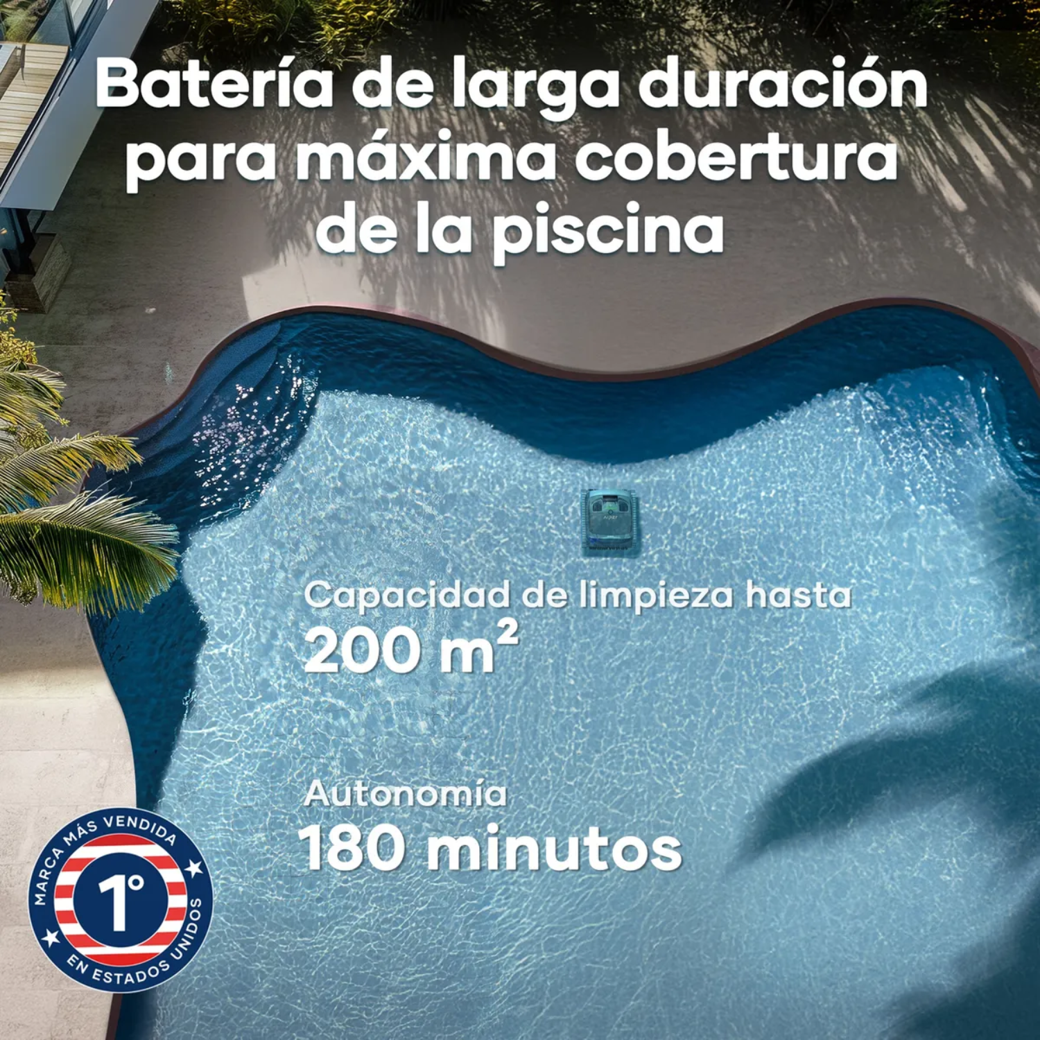 Limpiador de piscina automático Aiper Scuba X1 gris-5