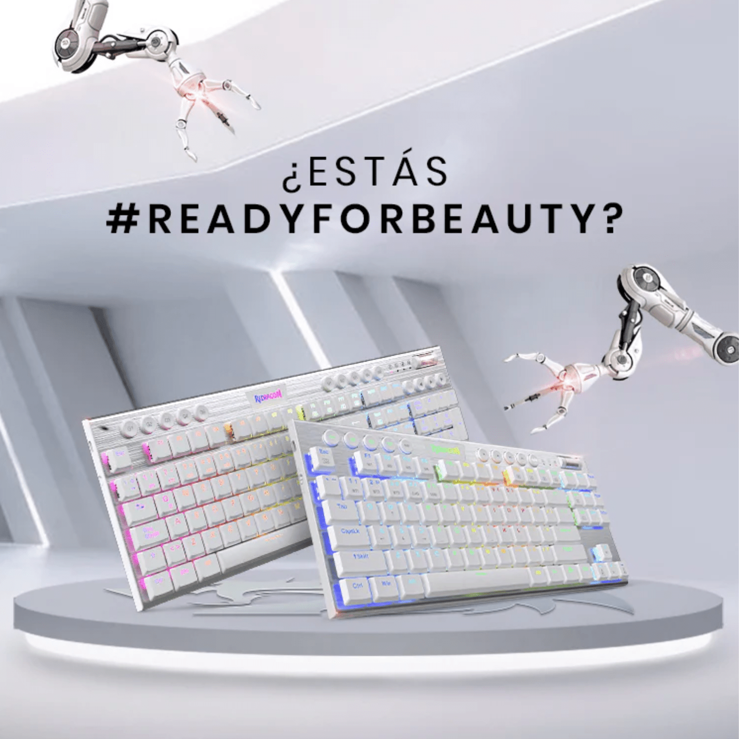 Teclado Gamer Redragon Horus K618W-RGB-SP Full Size WiFi negro-1