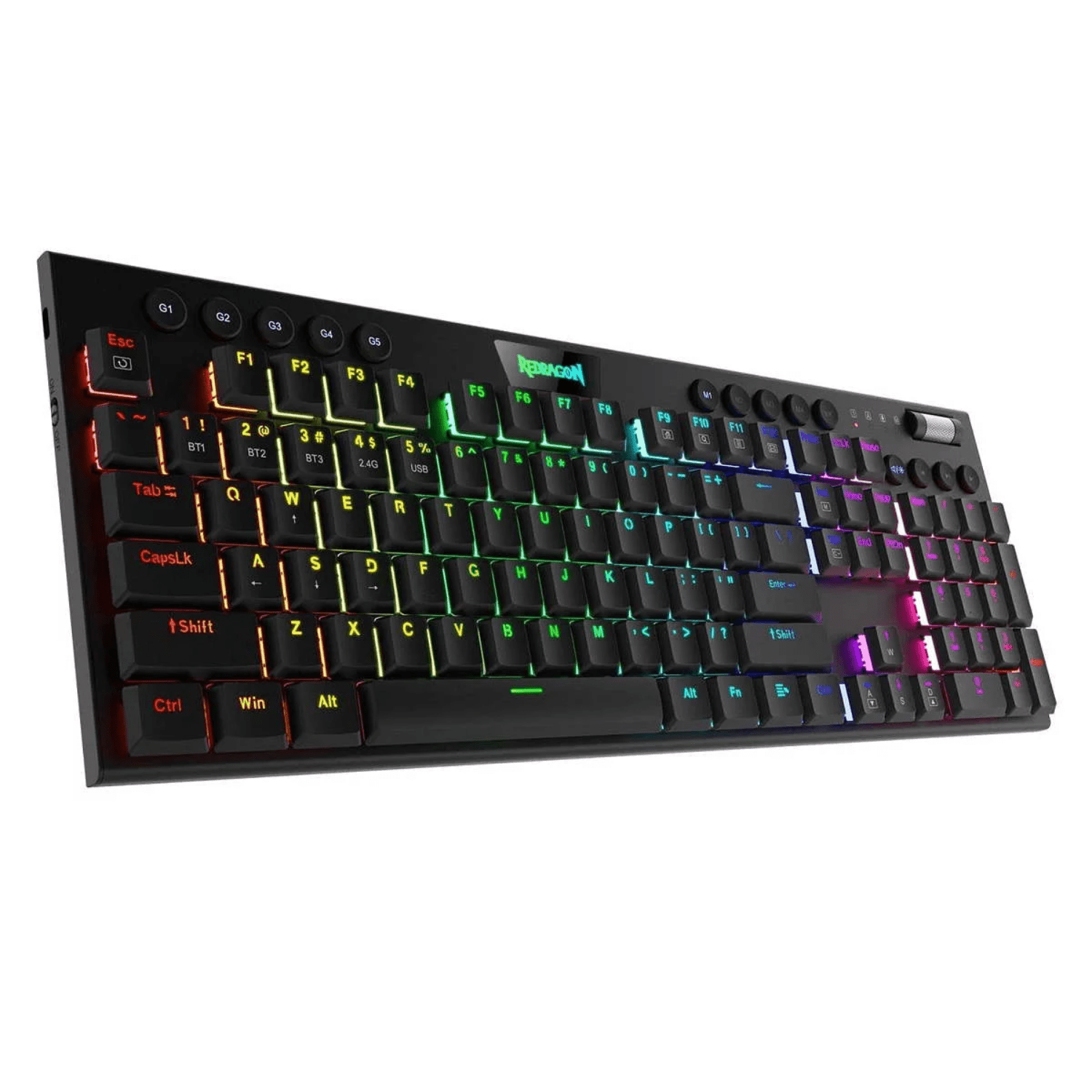 Teclado Gamer Redragon Horus K618W-RGB-SP Full Size WiFi negro-2
