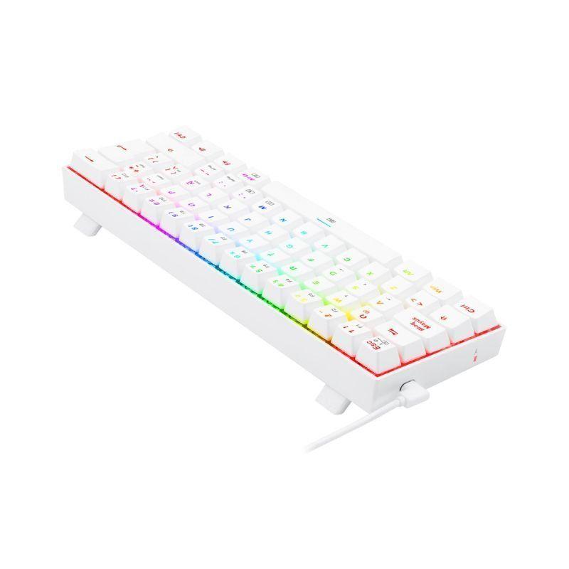 Teclado Mecánico Gamer Redragon Dragonborn K630W RGB Switch Brown - Compacto 60% -  Blanco - Español-1