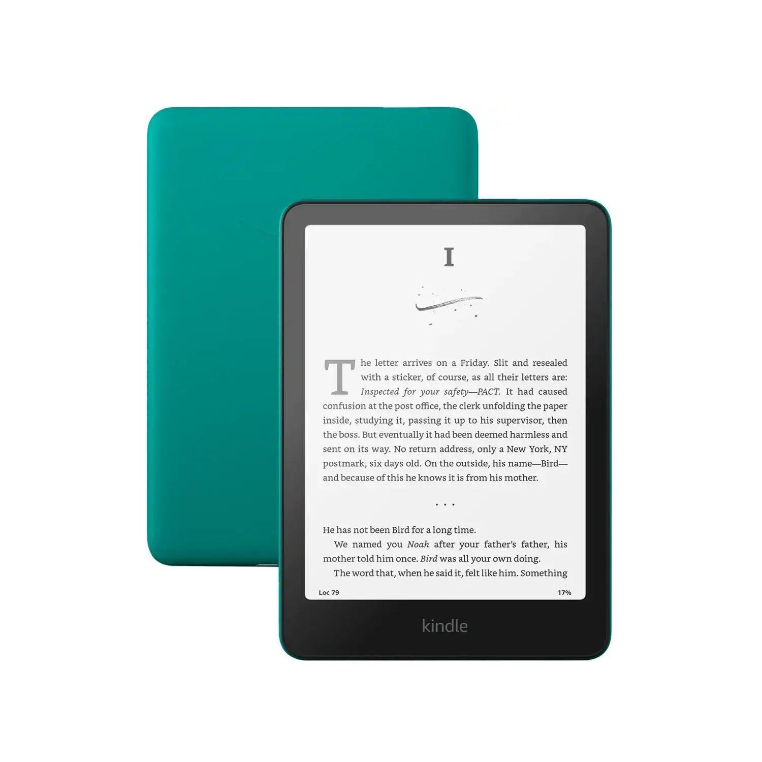Amazon Kindle Paperwhite 7" e Reader 2024 16 GB Jade con Funda Premium negro-2
