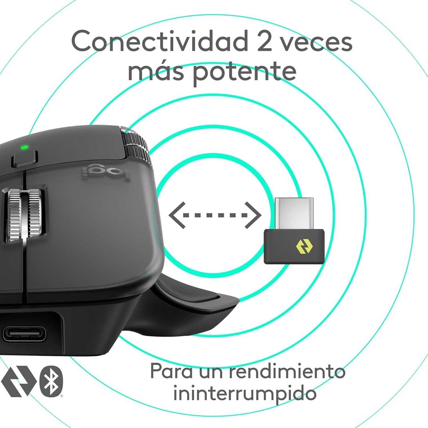 Mouse inalámbrico Bluetooth Logitech MX Master 4-4