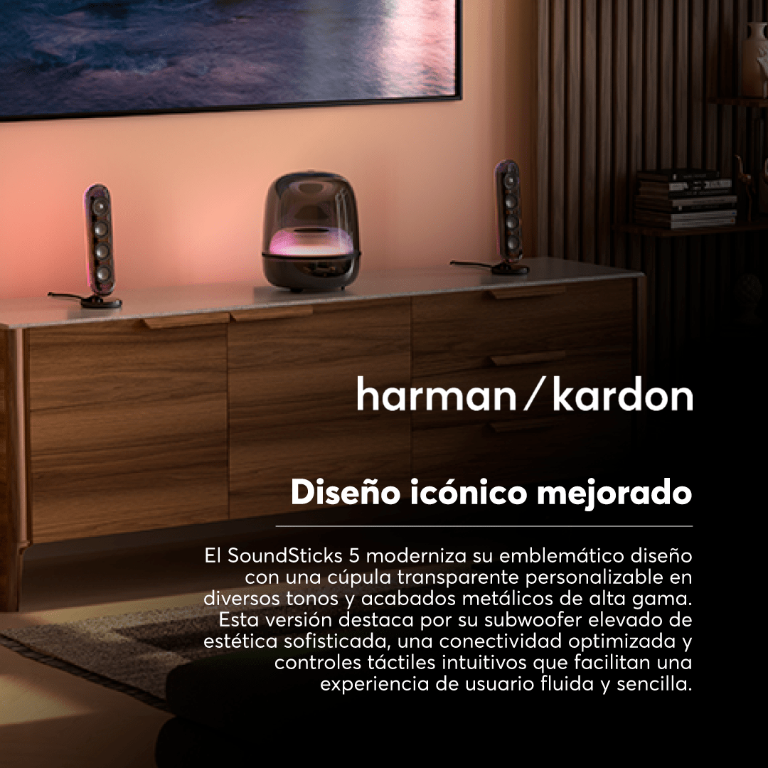 Parlante Bluetooth Harman Kardon SoundSticks 5 - Negro-4