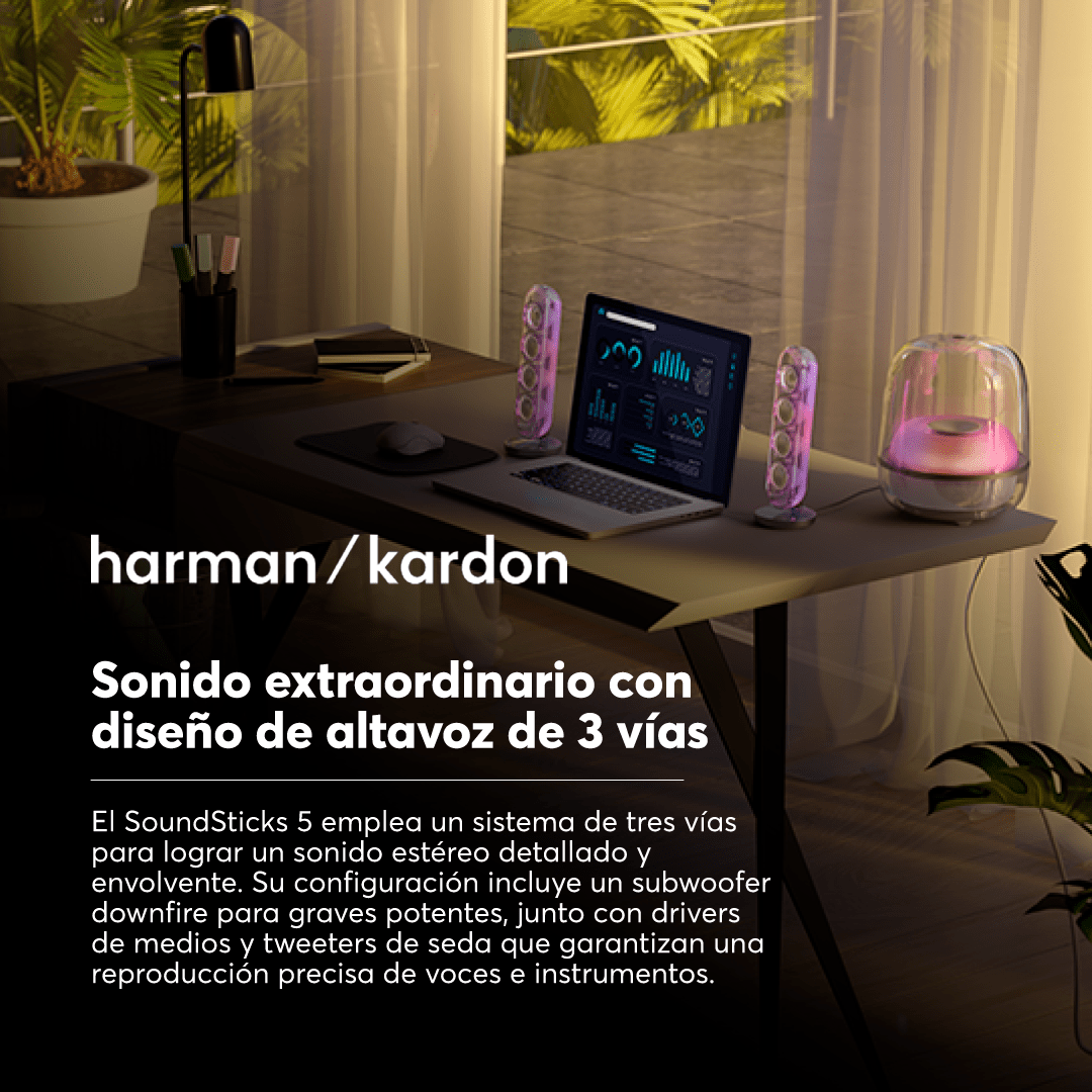 Parlante Bluetooth Harman Kardon SoundSticks 5 - Negro-5