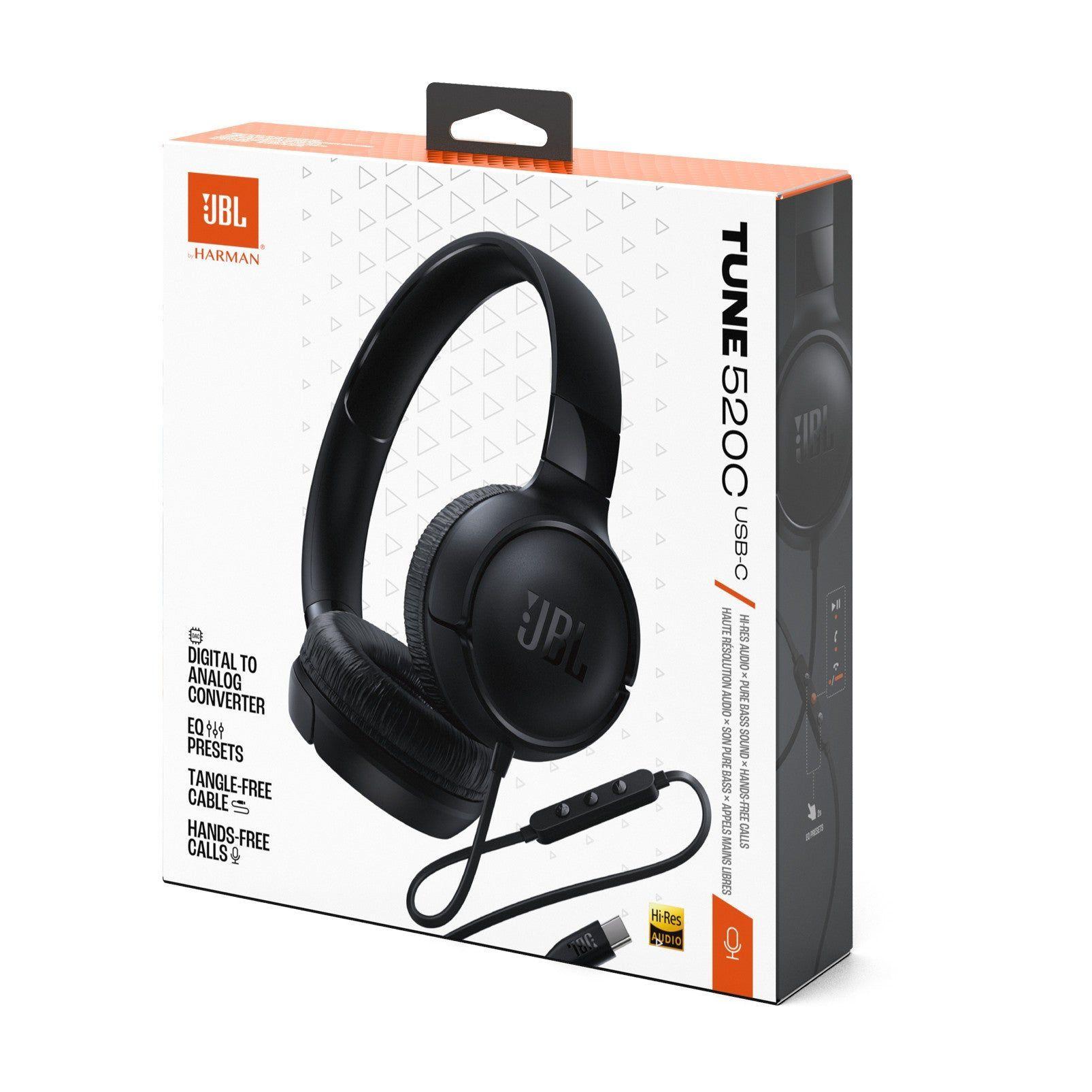 Audífonos JBL Tune 520C USB-C On-Ear Pure Bass con Micrófono-9