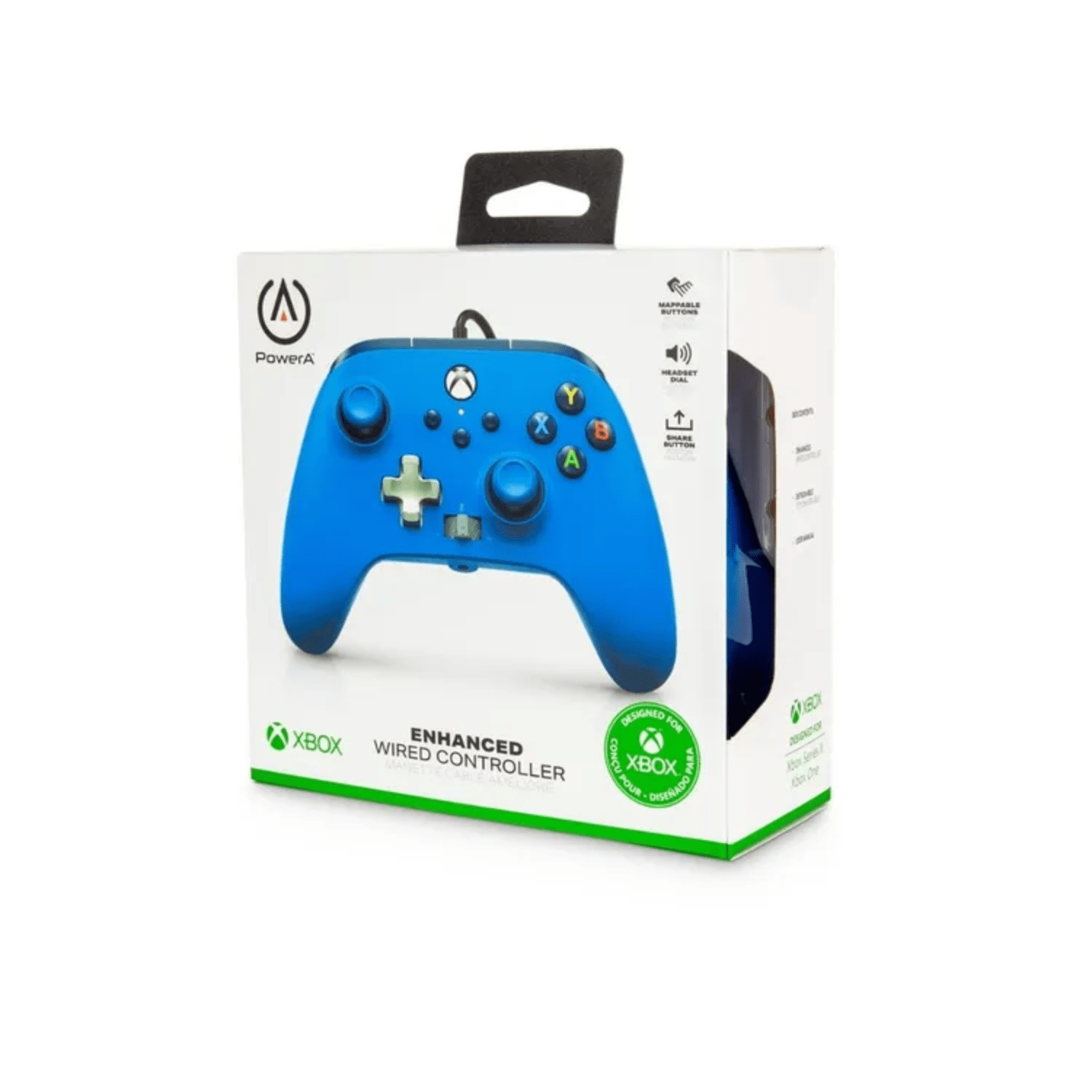 PowerA Control con cable para Xbox Series X|S Azul-4