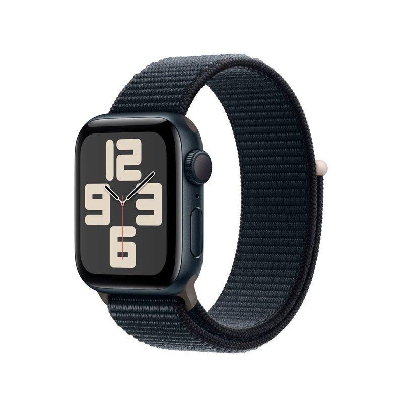 Apple Watch SE 2.ª Gen (GPS) Caja Midnight aluminio 40mm con correa sport Loop Midnight - Ajustable-0