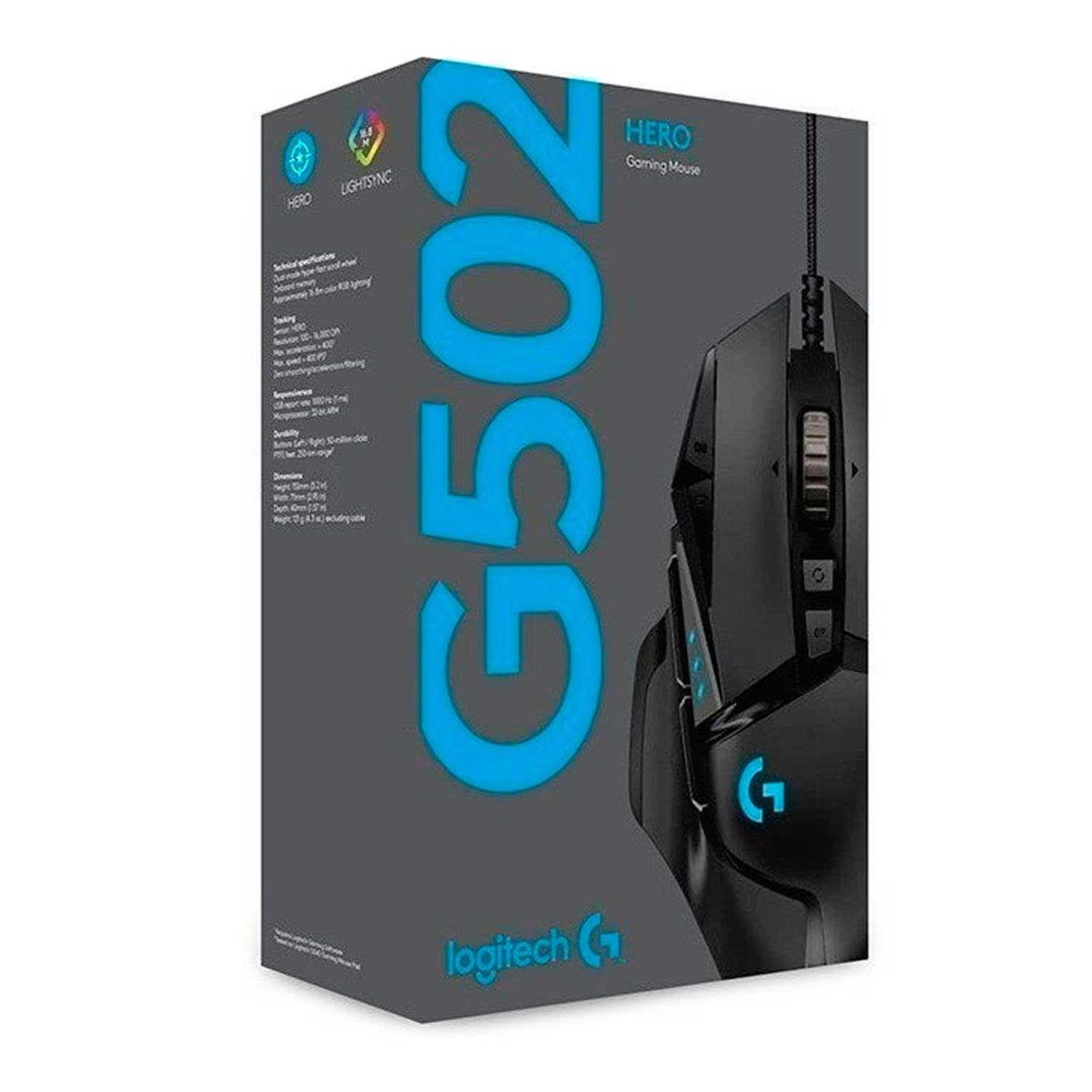 Mouse Alambírico Logitech G502 Hero Negro-4