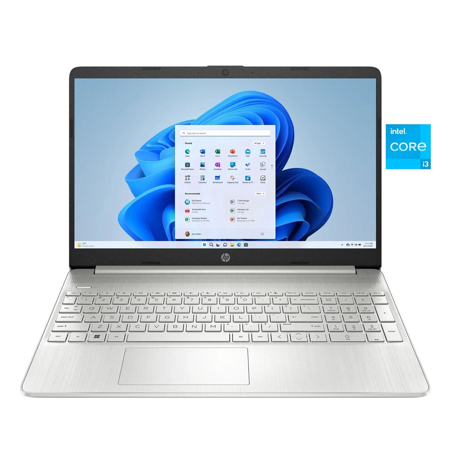 Notebook HP 15,6” - Pantalla Tactil - Intel Core i3 12.ª Gen - 8GB RAM - 256 GB SSD - Silver-0