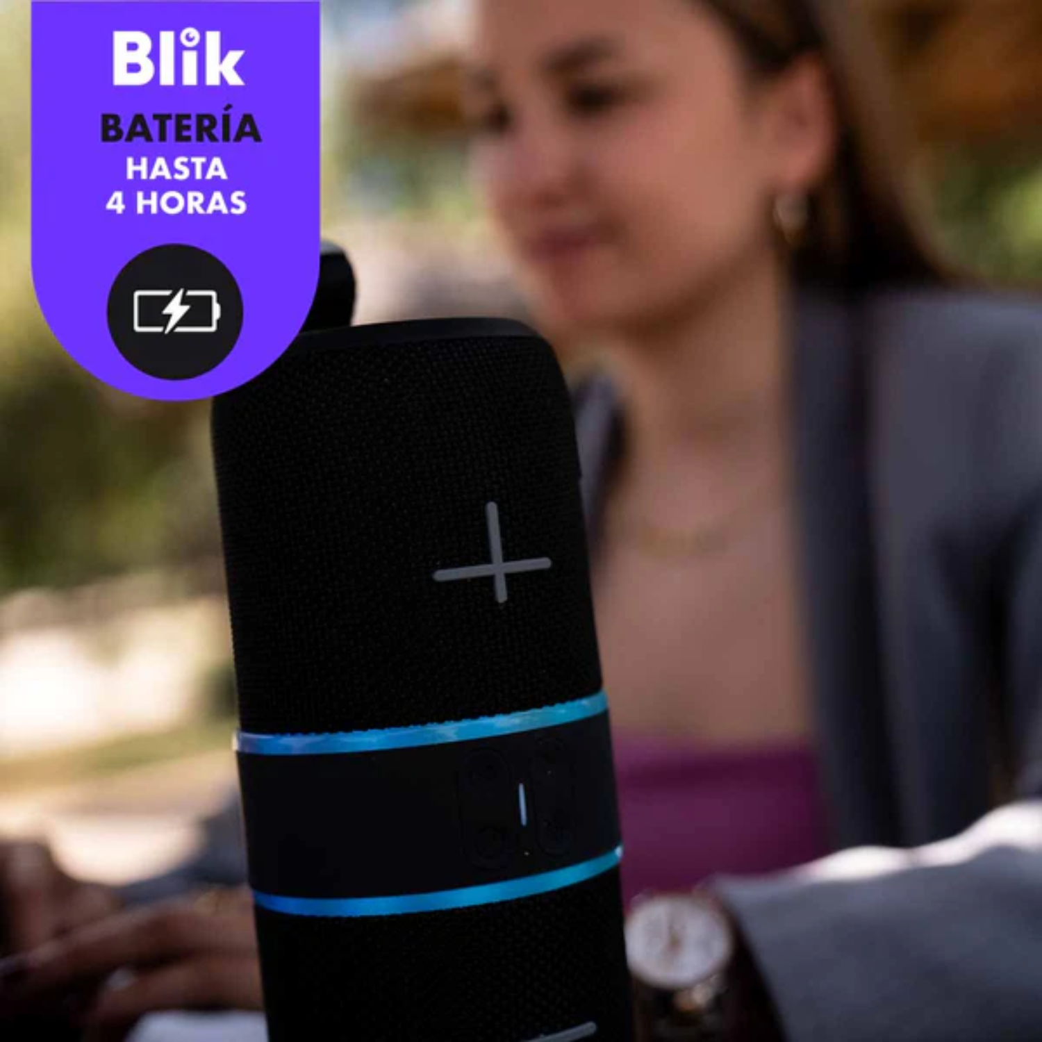 Parlante Portátil Blik Hype360 - Negro-4