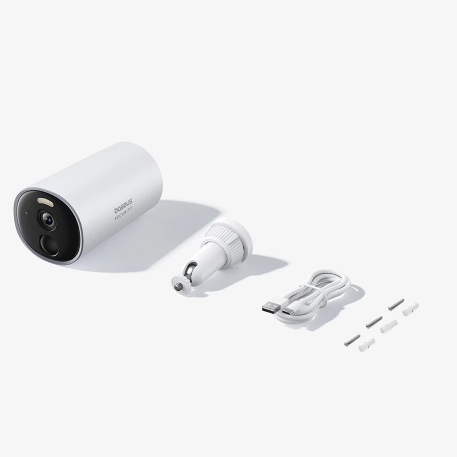 Cámara de seguridad exterior Baseus Security B1 2K Blanco-2