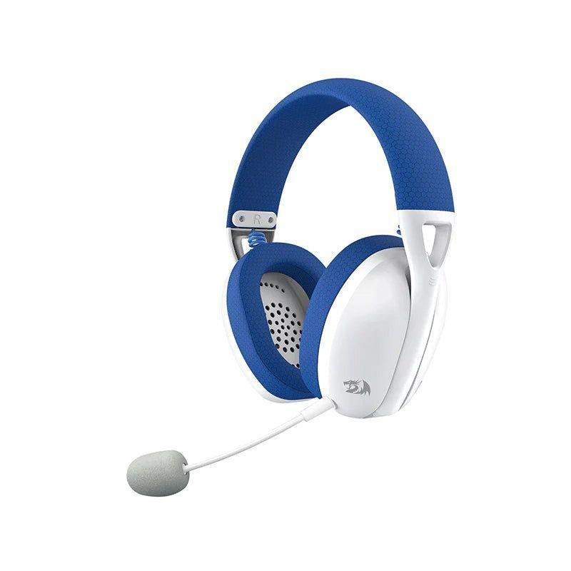 Audífonos Inalámbricos Redragon IRE Wireless Triple Conexión - Blanco/Azul-0