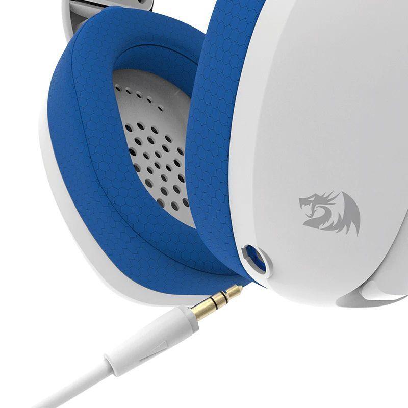 Audífonos Inalámbricos Redragon IRE Wireless Triple Conexión - Blanco/Azul-3