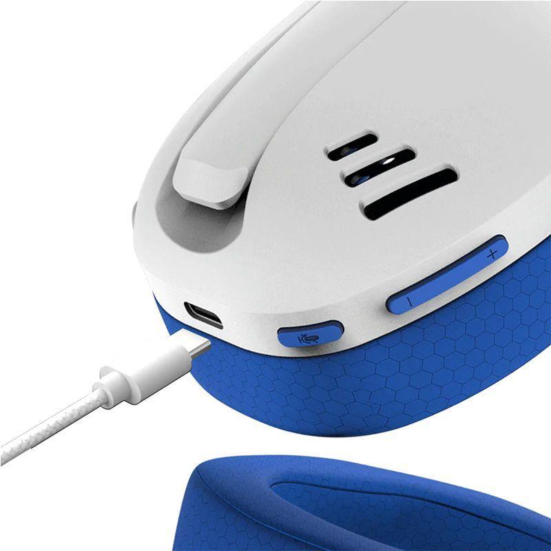 Audífonos Inalámbricos Redragon IRE Wireless Triple Conexión - Blanco/Azul-4