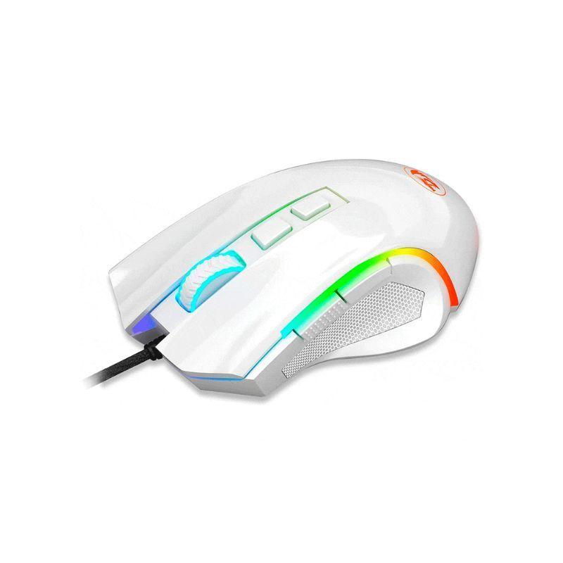 Mouse Gamer Redragon GRIFFIN M607 RGB 7200 DPI Blanco-3