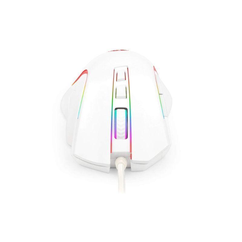 Mouse Gamer Redragon GRIFFIN M607 RGB 7200 DPI Blanco-5