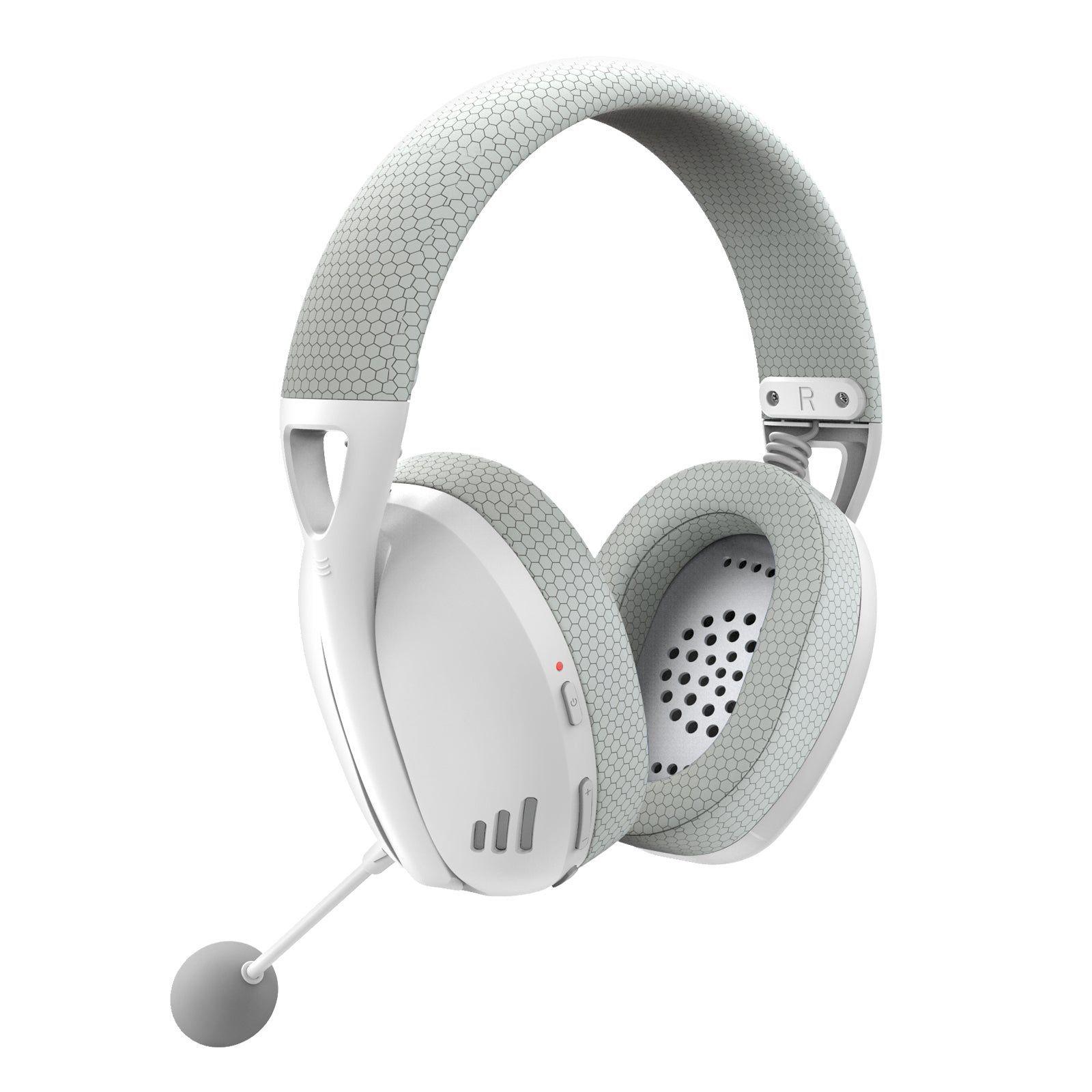 Audífonos Inalámbricos Redragon IRE Wireless Triple Conexión - Blanco/Gris-2