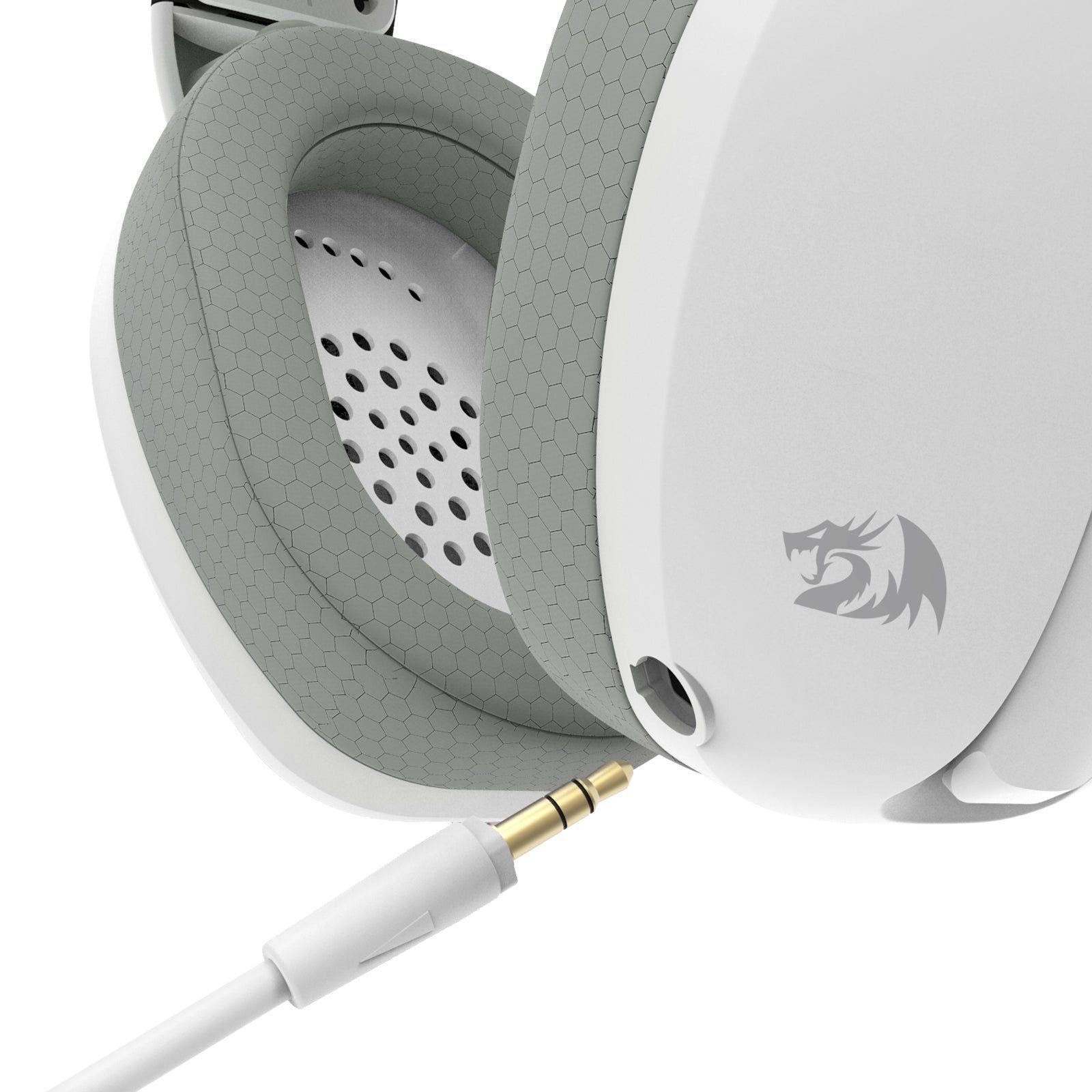 Audífonos Inalámbricos Redragon IRE Wireless Triple Conexión - Blanco/Gris-3