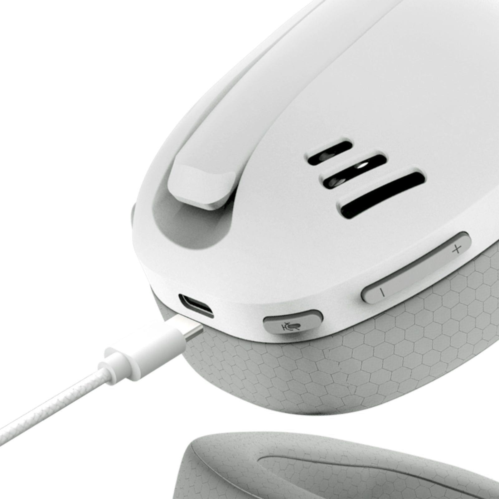 Audífonos Inalámbricos Redragon IRE Wireless Triple Conexión - Blanco/Gris-4