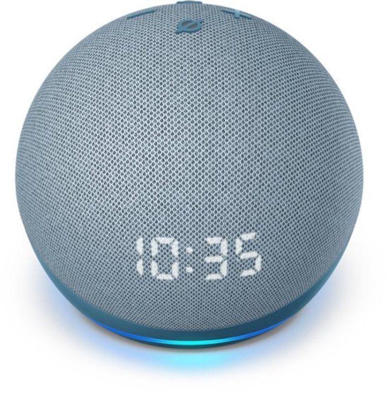 Amazon Alexa Echo Dot 4 con Reloj - Azul-0