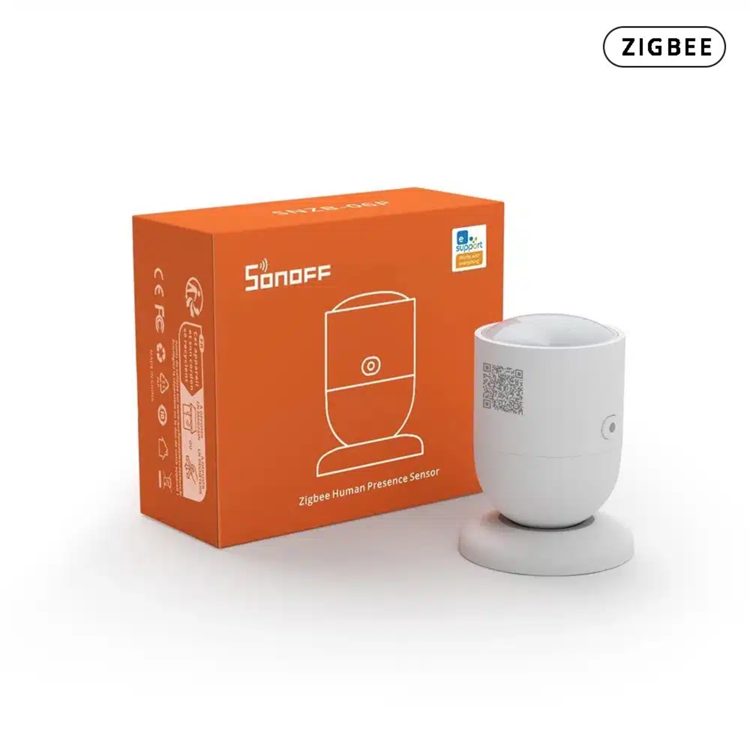 Sensor de Presencia Humana Zigbee Sonoff SNZB 06P Blanco-2